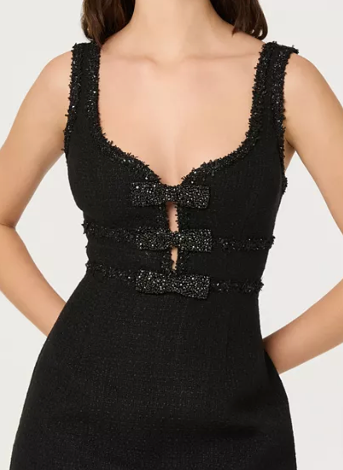Blair Tweed Bow Dress