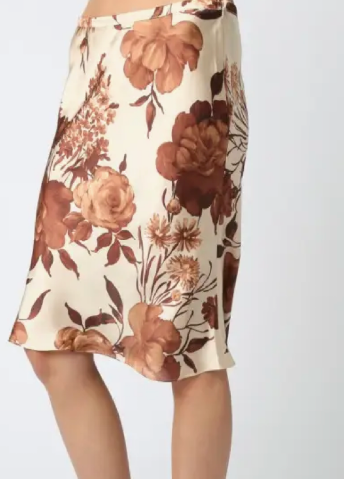 Lyla Fall Floral MIdi Skirt