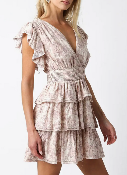 Lola Tiered Ruffle Floral Dress