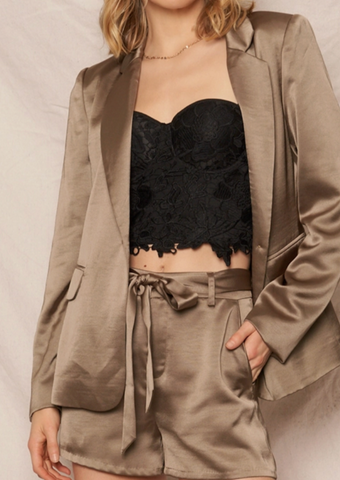 Sage Blazer Short Set