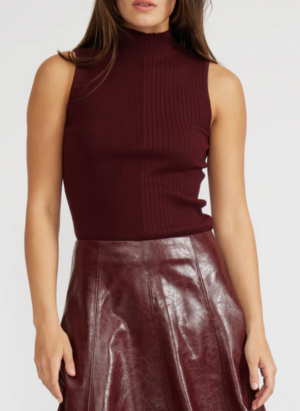 Lennie Knit Sleeveless Mock