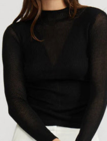 Maxine V Detail Knit Top