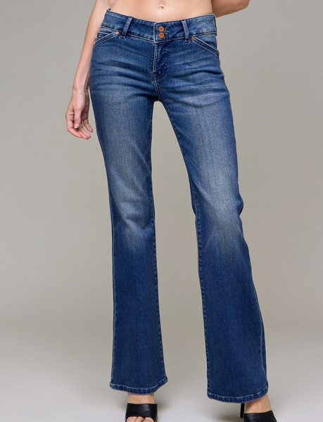 Maddi Stretchy Mid Rise Jeans
