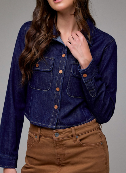 Ava Denim Shacket