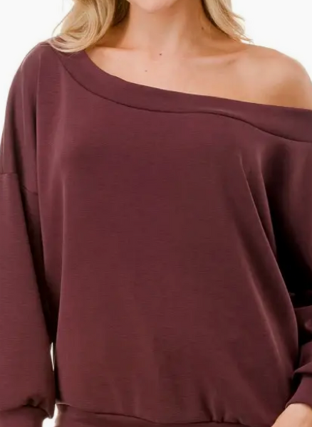 Peyton Scuba Off Shoulder Set