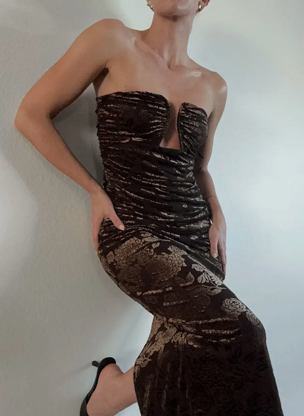 Lea Velvet Midi Dress