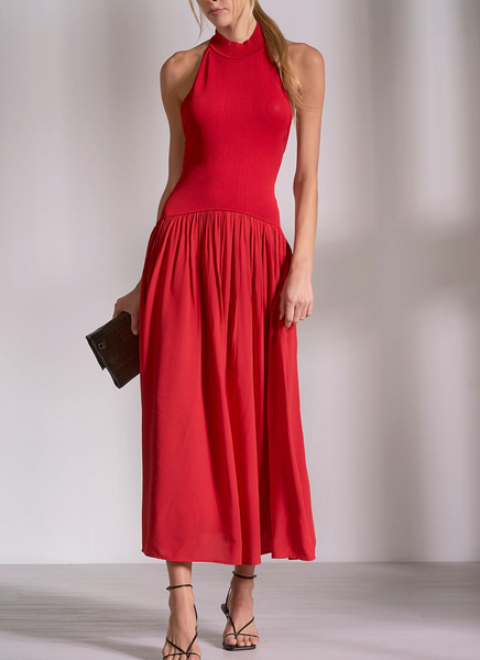 Aubrey Drop Waist Midi Dress