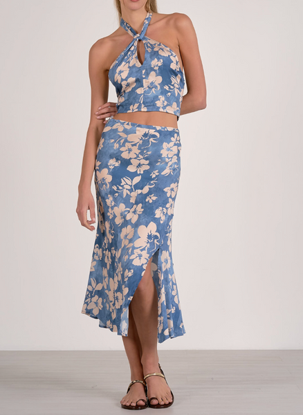 Jasmine Halter Neck Top/Midi Skirt Set