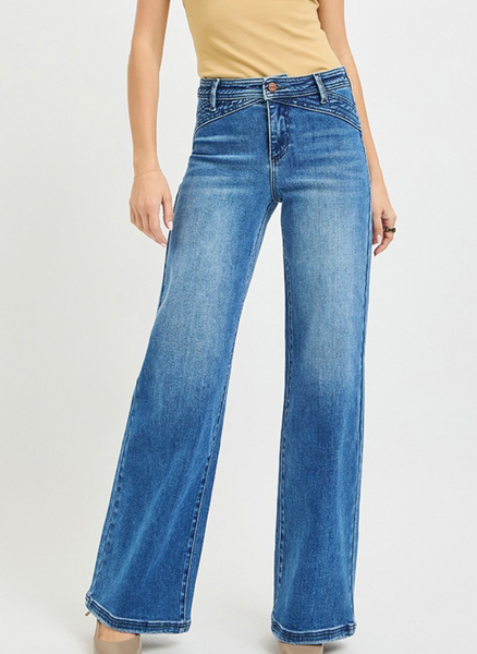 Quinn High Rise Straight Leg Jeans