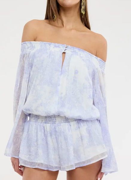 Liliana Off The Shoulder Chiffon Romper