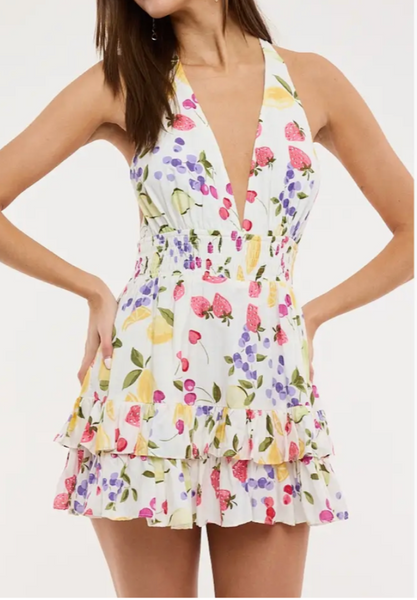 Bella Fruit Print Sun Dress