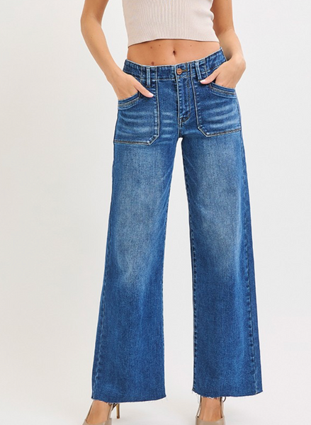 James Front Patch Pocket Jeans