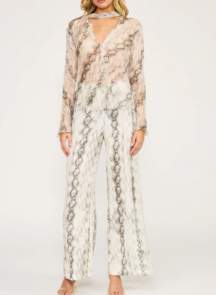 Jenna Snake Print Set