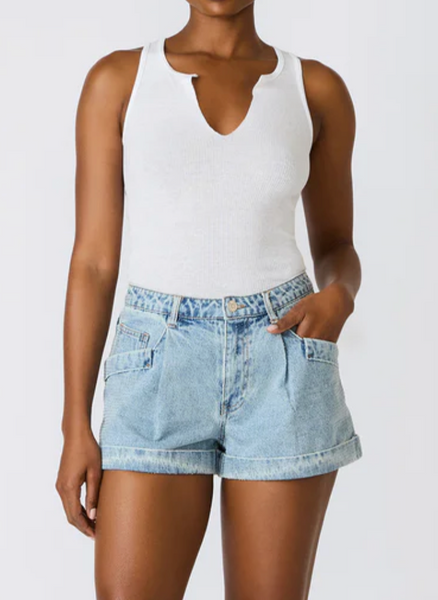 Gigi Rhinstone Denim Shorts