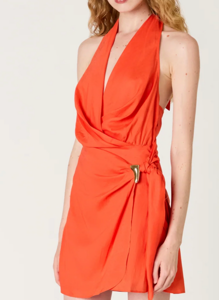 Isla Wrap Mini Dress