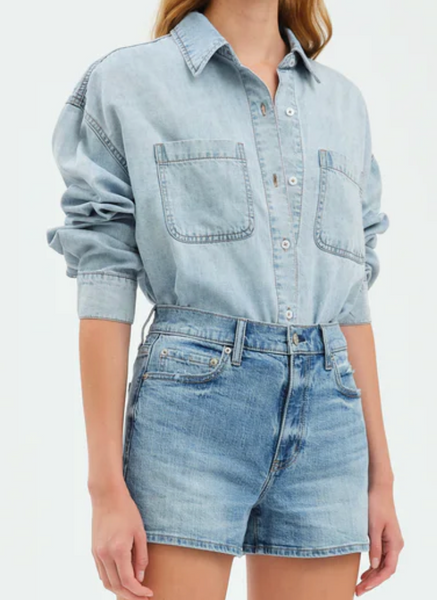 Tess High Rise Denim Shorts
