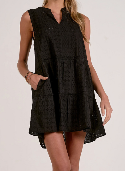 Ella Eyelet Babydoll Dress