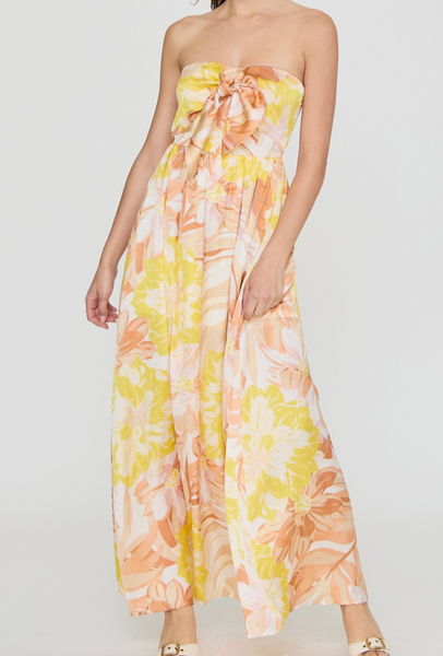 Bailey Strapless Print Maxi Dress