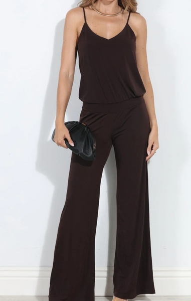 Raven Spaghetti Strap Jumpsuit