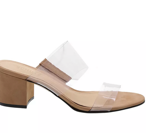 Ariella Clear  Block Heels
