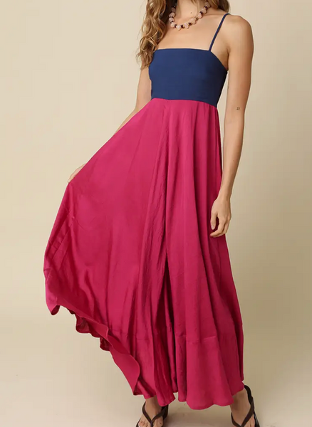 Ellie Color Block Maxi Dress