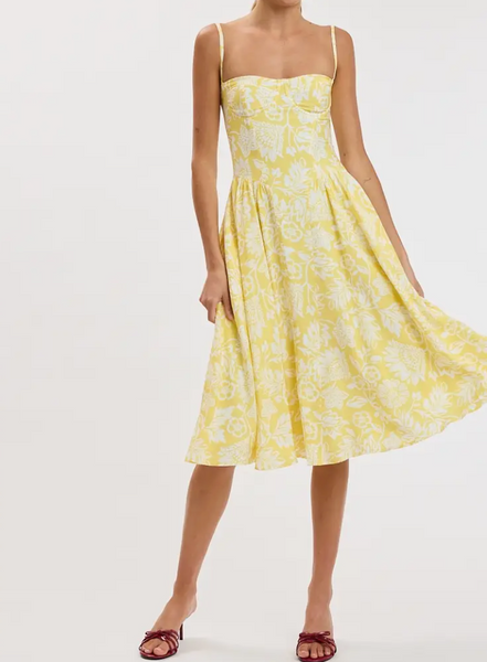 Lily Floral Midi Dress