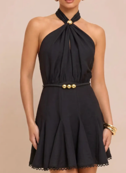 Morgan Halter Neck Dress