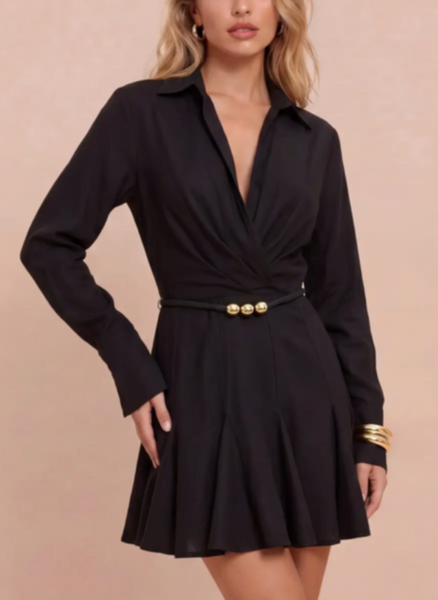 Madelyn LS Belted Dress