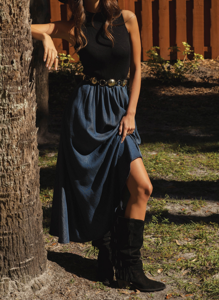 Rory Color Block Tencel Dress