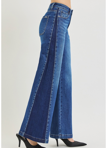 Jolie Side Stripes High Rise Jeans
