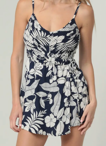 Bree Smock Wrap Romper