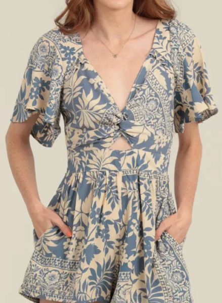 Brielle Flutter Sleeve Romper
