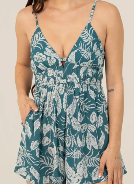Ava Tie Back Print Romper
