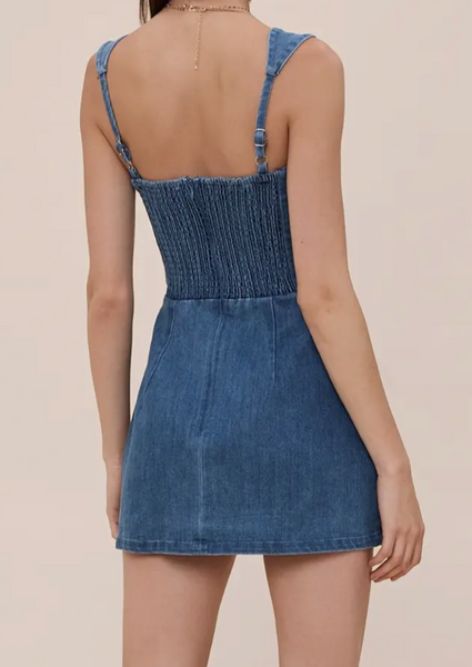 Ariana Denim Dress/Romper