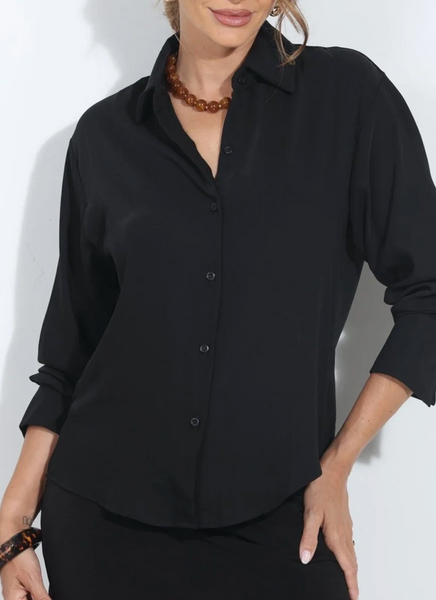Jillian Silky Button Down Top