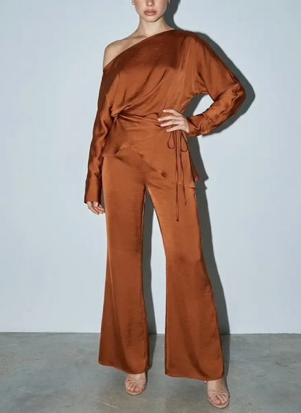 Shelby Off Shoulder Pants Set
