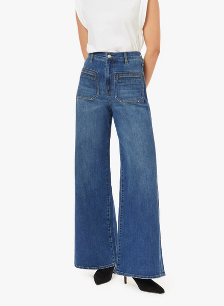 Emerson Patch Pocket High Rise Jeans