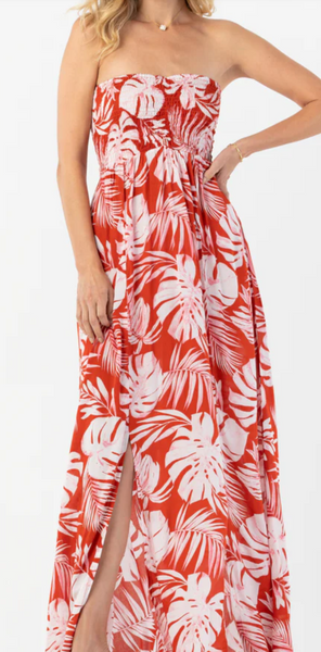 Emilia Strapless Smock Maxi Dress