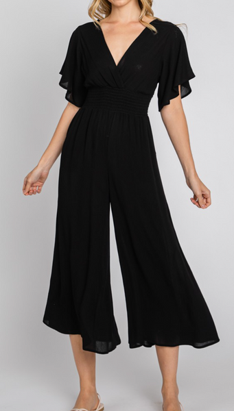 Melanie Flutter Sleeve Jumpsuit