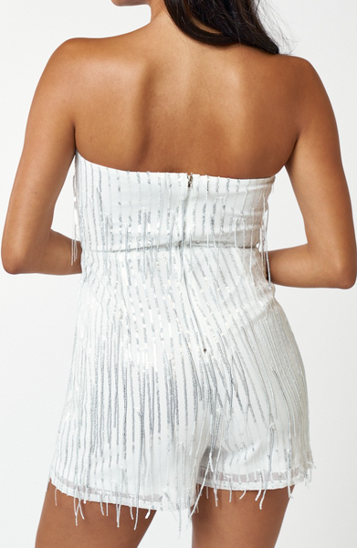 Sasha Embellished Sequin Romper