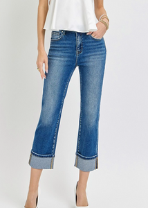 Rylee Cuffed High Rise Jeans