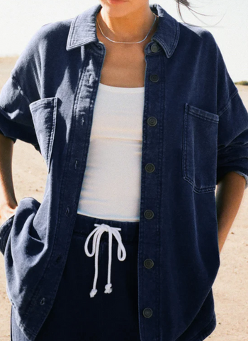 All Day Long Knit Denim Jacket