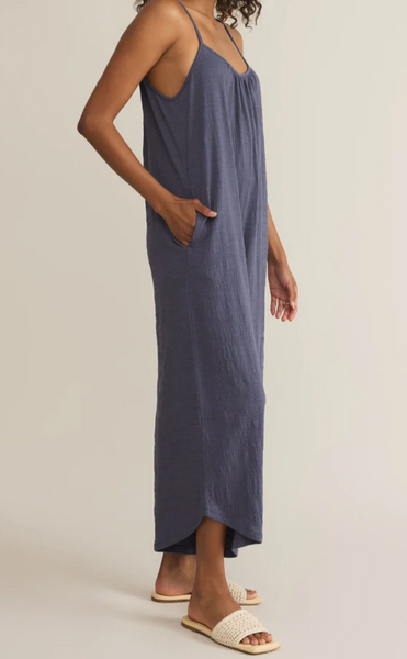 Terry Texture Relaxed Jumpsuit