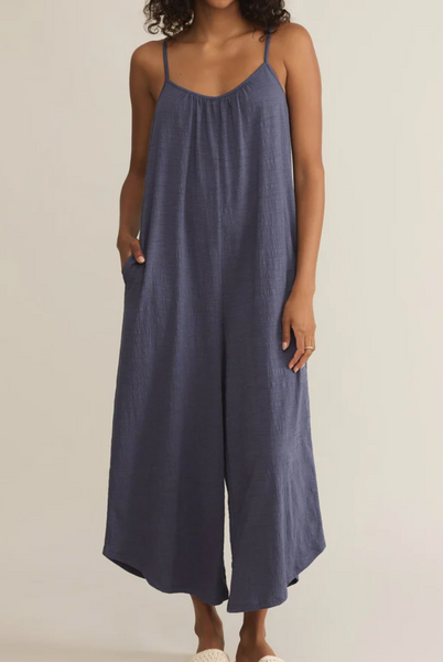 Terry Texture Relaxed Jumpsuit