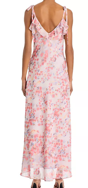 Amelia Floral Ruffle Maxi Dress