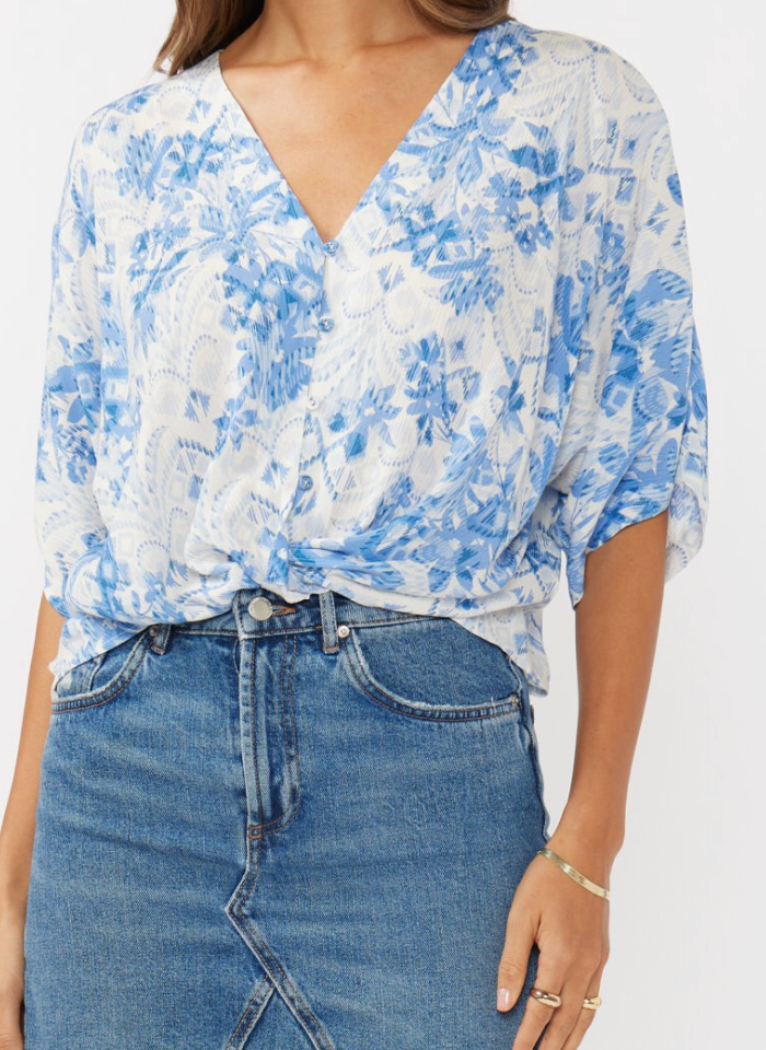 Holly Floral Knot Top