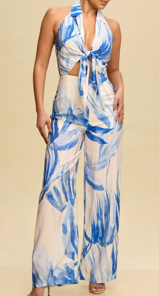 Giselle Tie Front Jumpsuit
