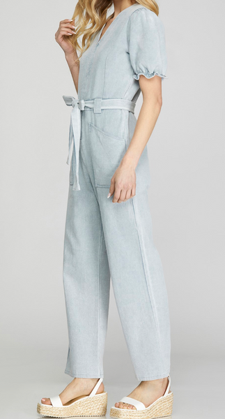 Cara Denim Jumpsuit
