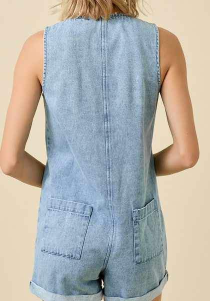 Jamie Denim Romper