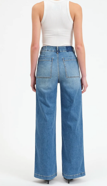 Farra High Rise Denim Trousers